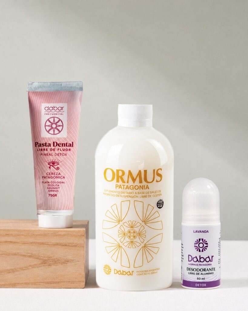 Kit Bienestar: Ormus, Pasta Dental Sin Fluor & Desodorante Sin aluminio.
