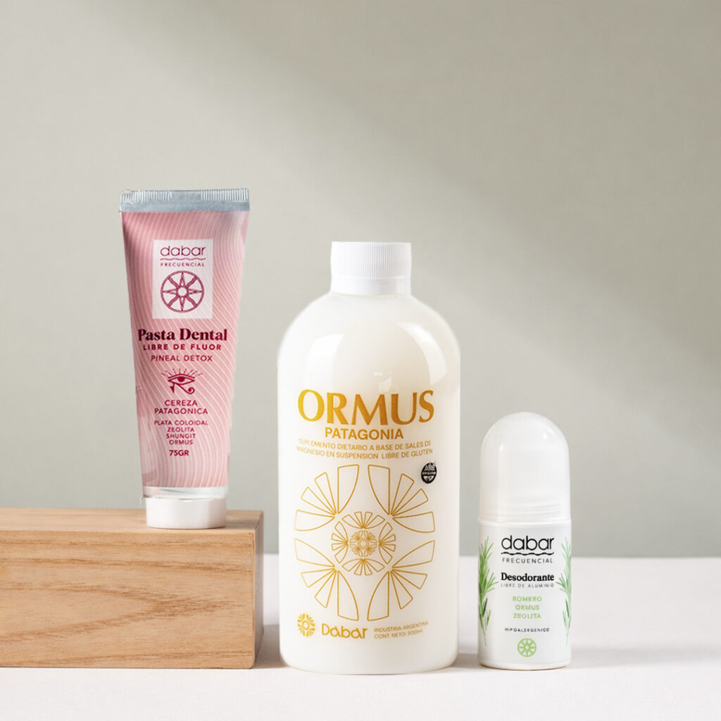 Kit Bienestar: Ormus, Pasta Dental Sin Fluor & Desodorante Sin aluminio.